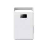 FXRH-450ml small refrigerative home dehumidifier front full view with digital humidity display and portable top handle, compact design for bedroom, closet and small room moisture removal, OEM custom brand available