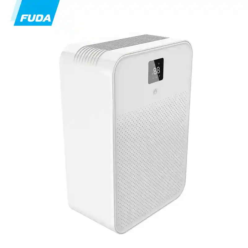 FXRH-500ML small home refrigerative dehumidifier 500ml per day portable mini moisture absorber for bedroom closet, right side full product view, OEM customizable brand label